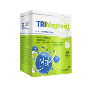 Trimagnezij 20 šumećih tableta Hamapharm