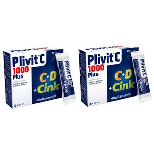 Plivit C 1000 Plus vrećice 1+1 PROMO